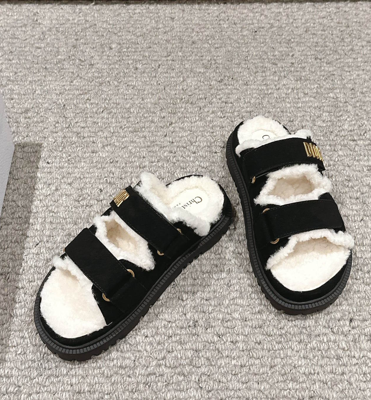 CHD Sandals Slippers Shearling Woman