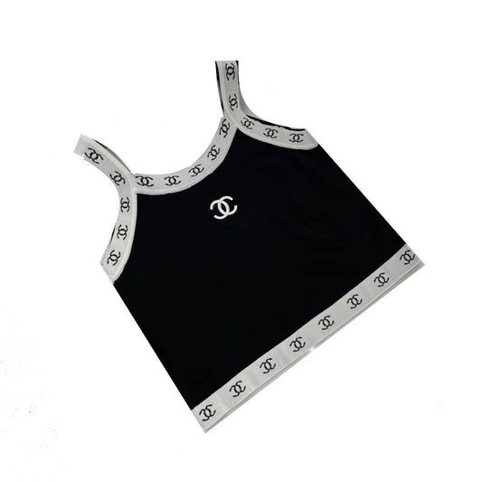 CHL  Tank Knitted Top  T - shirt 2 Color's Woman D817