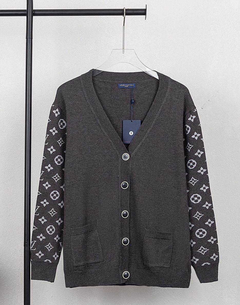 LU knitted Jacket Cashmere Cardigan Man