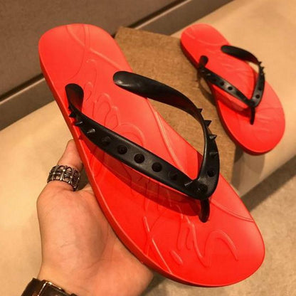 Labutin Slippers Flip Flop Red