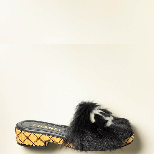 CHL Slippers Slide Fur  2 Color 's