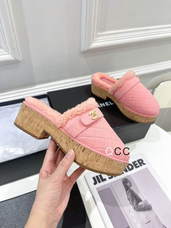 CHL Shearling  Mule Slippers 4 Color 's