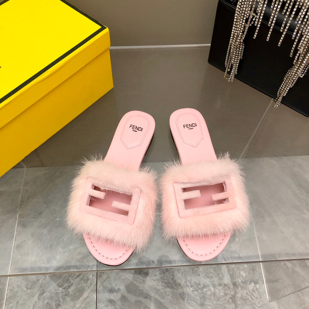 FEN  Slippers Fur  4 Color 's