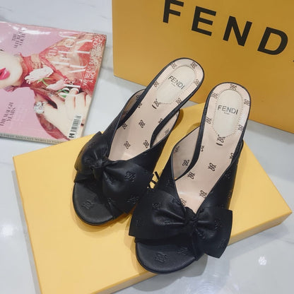 Fen Slippers Heels Black