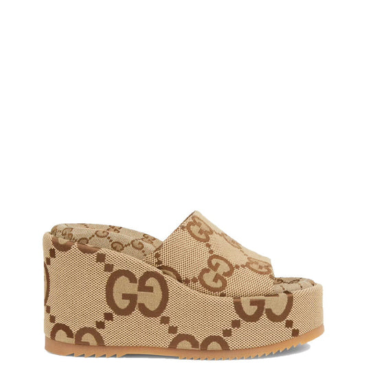 GU Slippers Platform Jumbo Monogram 12 cm