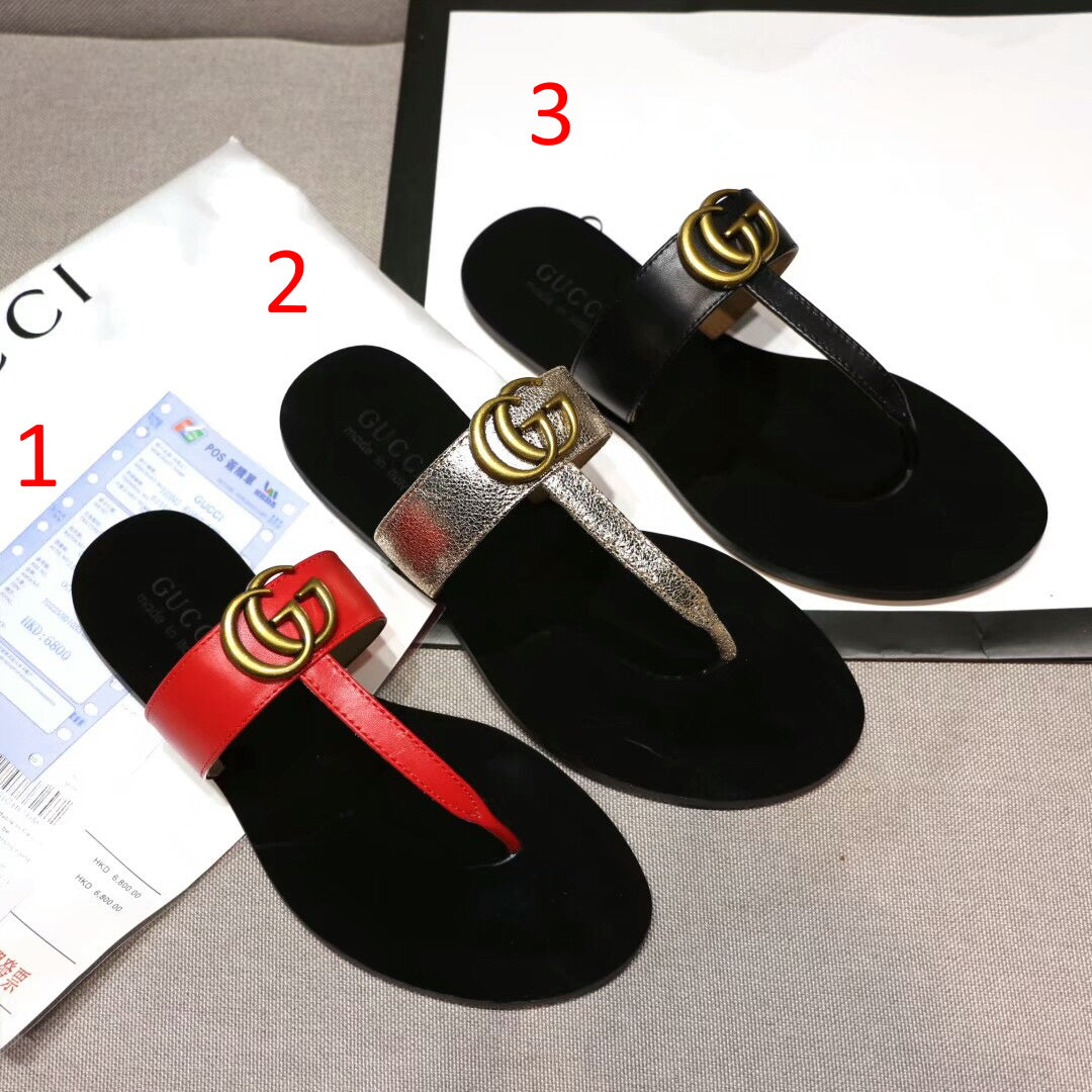 GU Slippers T-strap 3 Color 's