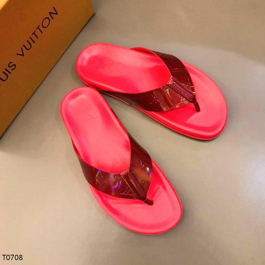 LU  Slippers Flip Flop Red