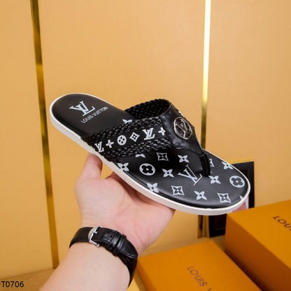 LU Slippers Flip Flop Black