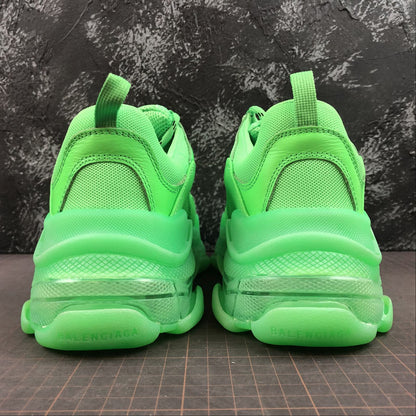 SNBAL Triple S Green Sneakers Clear