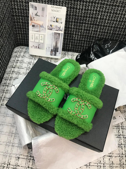 Chl Ugg Slippers Green