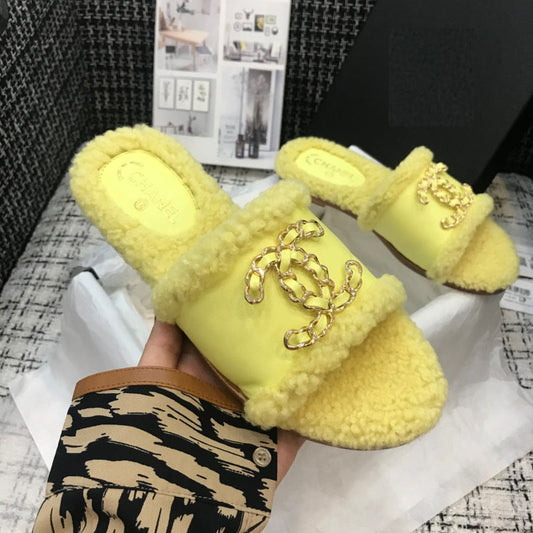 Chl Ugg Slippers Yellow