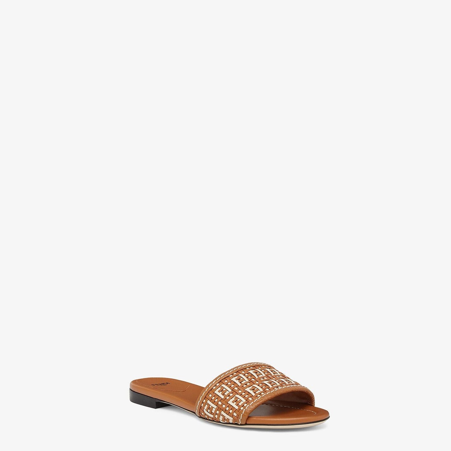 FEN Slippers Flat Brown and Black