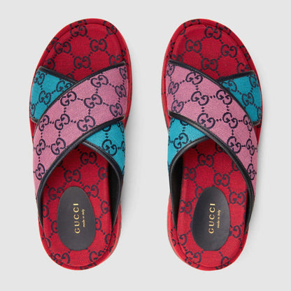 GU Sandals Slippers Colorful Platform