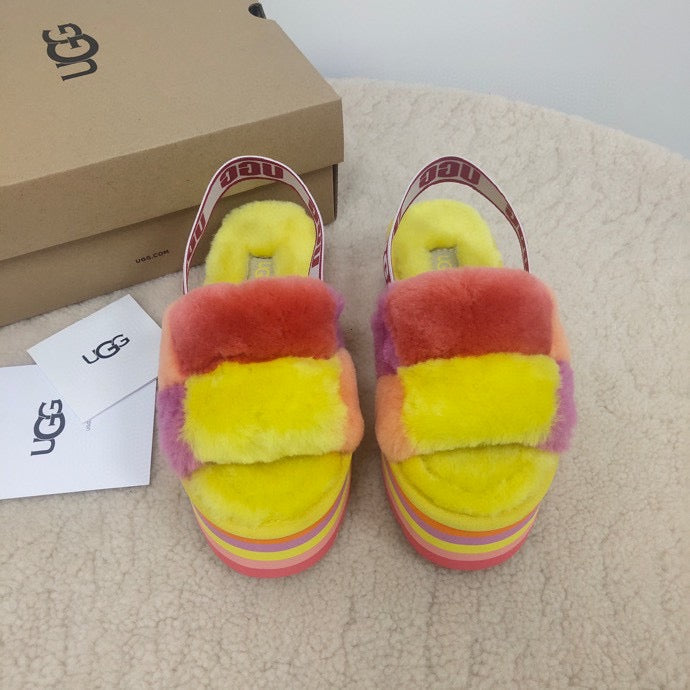 Ugg Slippers Fur Yellow