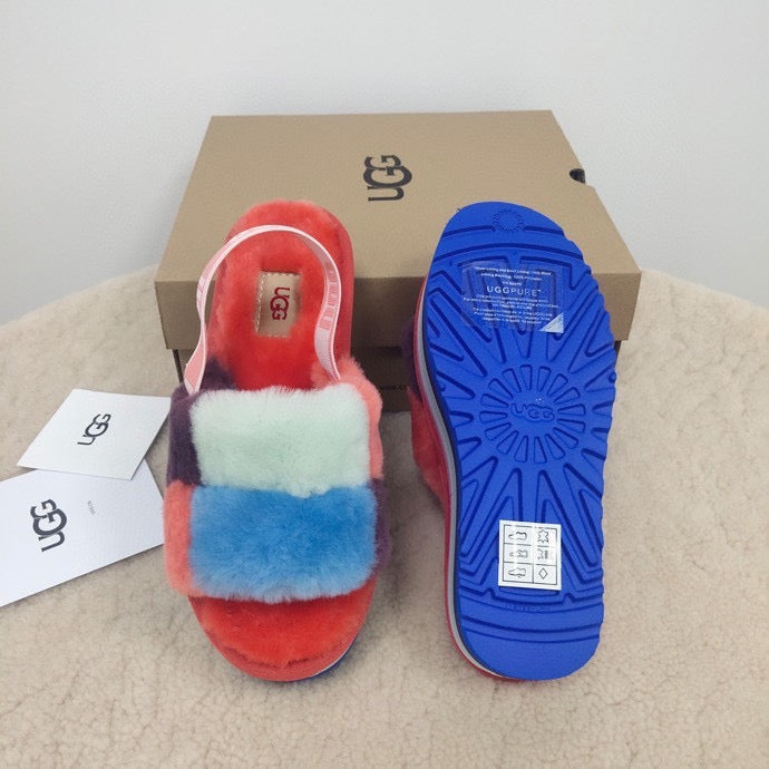 Ugg Slippers Fur Red