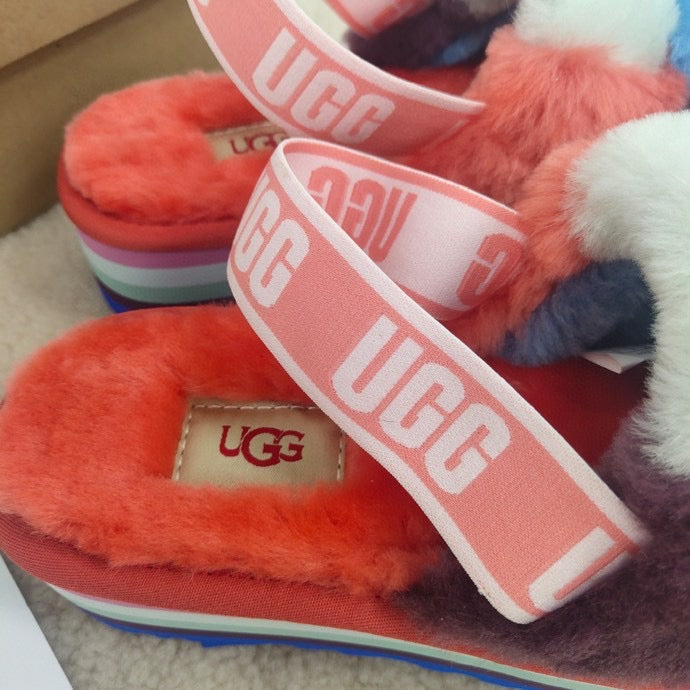 Ugg Slippers Fur Red