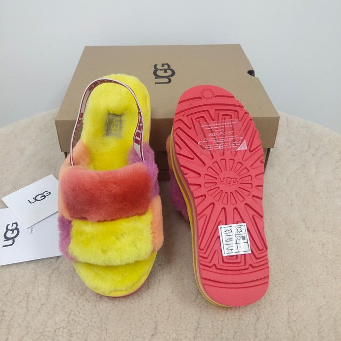 Ugg Slippers Fur Yellow