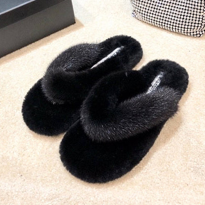 Wang Slippers Fur 2 Colors