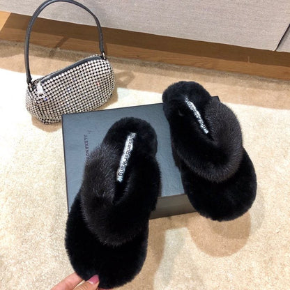 Wang Slippers Fur 2 Colors