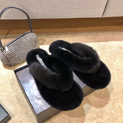 Wang Slippers Fur 2 Colors